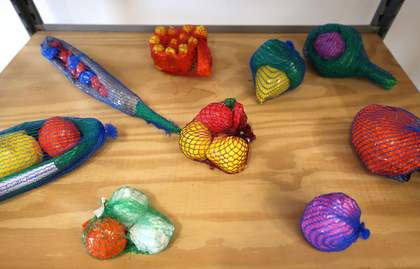 A photo of small sculptures in the Clore Studio at Tate Liverpool
