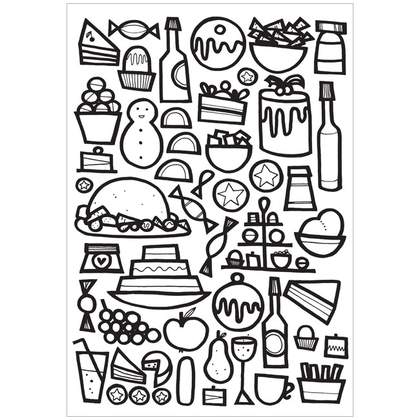 Page from ​Dominika Lipniewska's book 100 Christmas Colouring Book