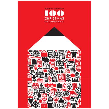 Cover of ​Dominika Lipniewska's book 100 Christmas Colouring Book