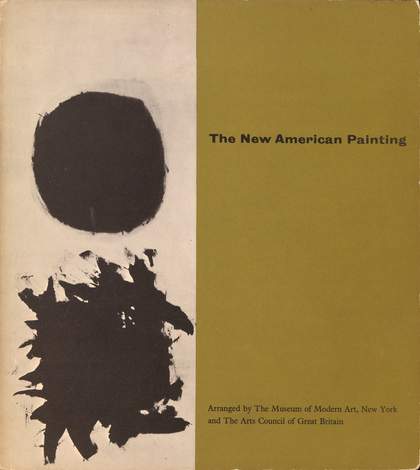 Cover of The New American Painting, exhibition catalogue, Tate Gallery, London 1959