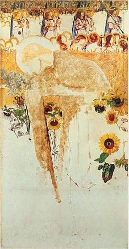 Fig.19 Edward Burne-Jones The Blessed Damozel 1857 unfinished oil on canvas private collection