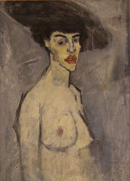 Nude female head and torso
