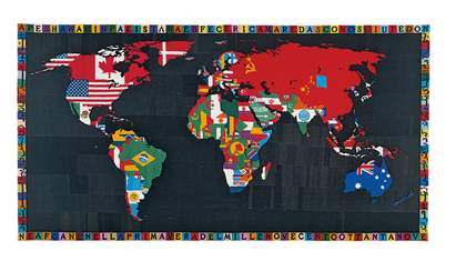 Alighiero e Boetti Mappa (Map) 1989
