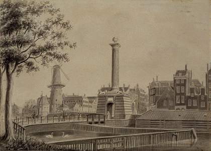 D. Moens, View of the Hofpoort in Rotterdam 1826