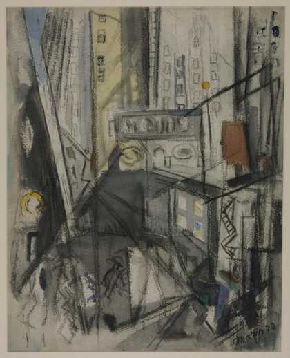 John Marin, Downtown, New York 1923 