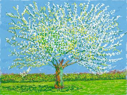 David Hockney No. 180, 11 April 2020 iPadPainting