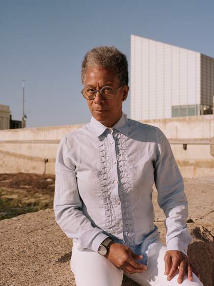 Portrait of artist Ingrid Pollard