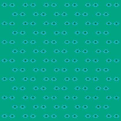 an eyes pattern in blue and green