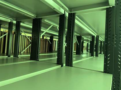 Close up of shelves at Tate Library