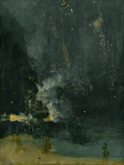 JM Whistler Nocturne in Black and Gold: The Falling Rocket 1875