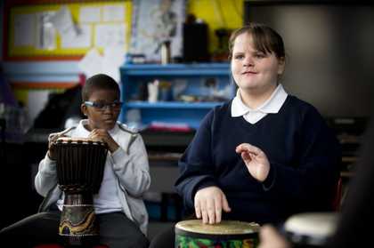 Lancasterian Primary School, photographed by Roger Brown for A New Direction