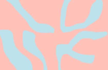Blue bubble letters making up the word LOVE on a pink background