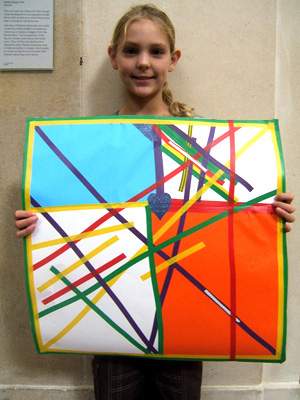 Kid-made Stripy floor