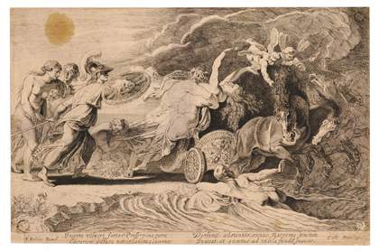 After Peter Paul Rubens The Rape of Proserpine engraved by Pieter Soutman, published c.1620–5