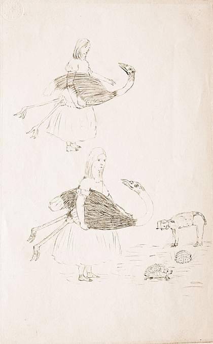 Alice with the Ostrich