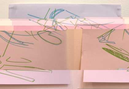 Example of an image glitched © Tate