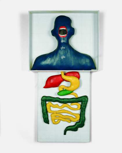 Anna Maria Maiolino Glu Glu Glu painted quilted fabric Pop Art