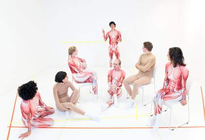 Alexandra Bachzetsis, From A to B via C 2014, question and answer session following the performance