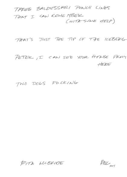 Rita McBride Artists project for TATE ETC four