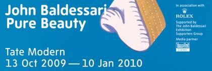 John Baldessari Tate Modern exhibition banner