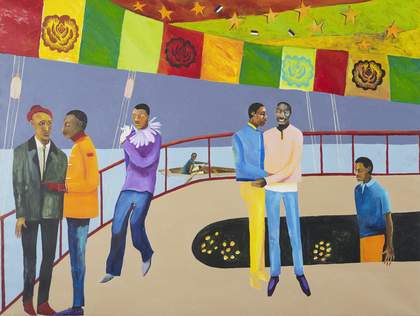 Lubaina Himid Ball on Shipboard, 2018. Rennie Collection, Vancouver. (c) Lubaina Himid
