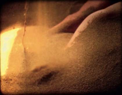 Still from Barry Flanagan, sand girl 1970