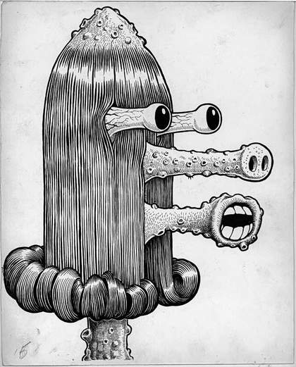 Basil Wolverton, Heap 1955 ink on paper