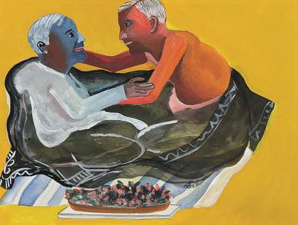 Bhupen Khakhar, Grey Blanket 1998