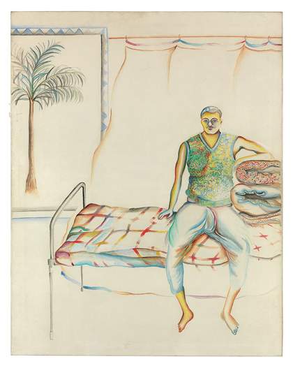 Bhupen Khakhar, Untitled (Portrait of Pandoo) 1977