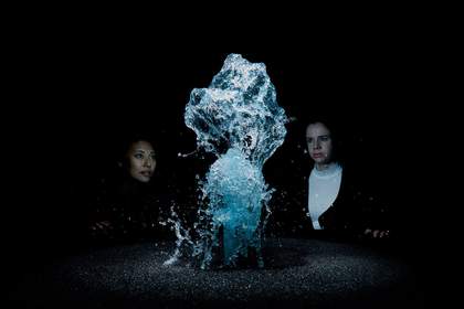 Photograph of Olafur Eliasson's artwork Big Bang Fountain, 2014