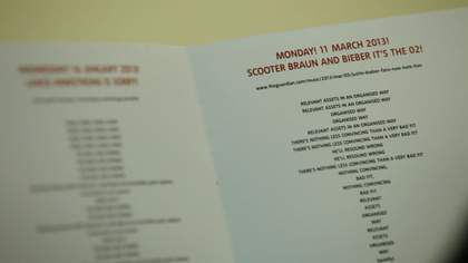 Cally Spooner, And You Were Wonderful, On Stage 2014