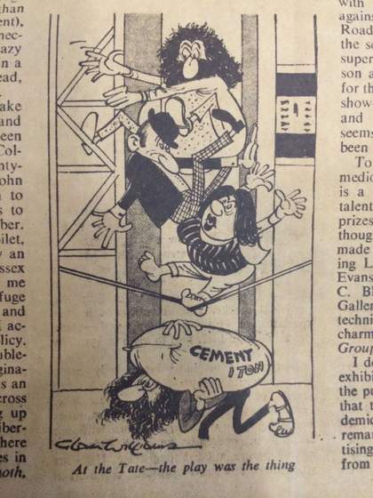 ‘At the Tate – the play was the thing’ cartoon, Spectator, 8 May 1971