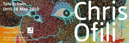 Chris Ofili Tate Britain exhibition banner