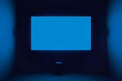 An image from Derek Jarman's film Blue 1993