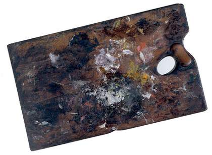 Constable's painting palette