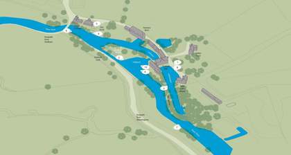 Map showing the locations Constable painted in his iconic paintings and studies