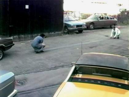 Patrick Frey Documentary on the making of Peter Fischli and David Weiss’s The Way Things Go 1987 still three