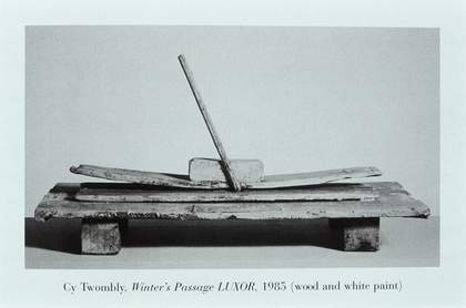 Cy Twombly Winter’s Passage: Luxor 1985