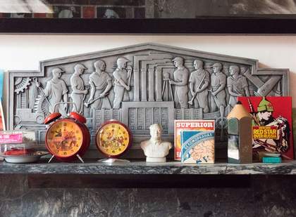 Close up of mantepiece