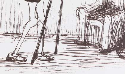 Henry Moore, The Pantaloon (detail), 1982