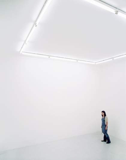 Installation view of Roman Ondák's More Silent Than Ever