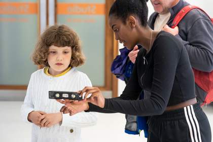 Photograph of a family activity at Tate Liverpool 