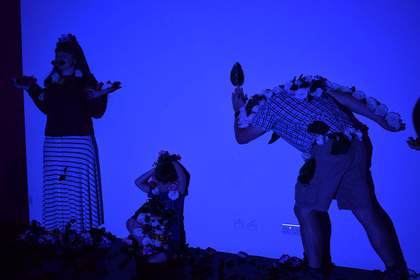 Photograph of a family event at Tate 