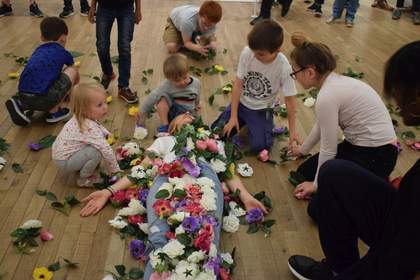 Photograph of a family event at Tate 