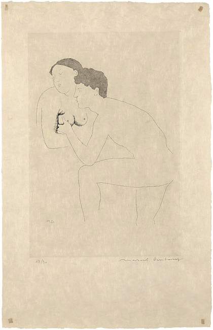 Marcel Duchamp, Selected Details After Ingres II 1968, etching with aquatint on paper, 34.5 x 23.6 cm 