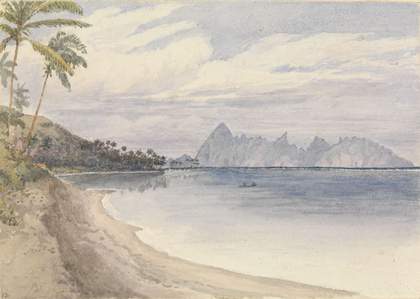 Edward Gennys Fanshawe Eimeo from near Papeiti 1849