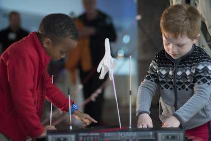Children taking part in a workshop
