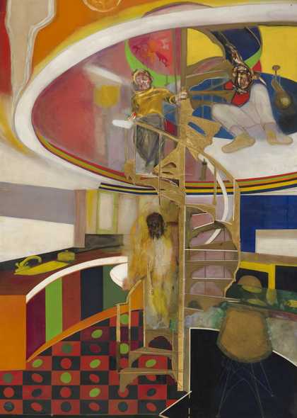 Frank Bowling Mirror 1966 Tate Presented by the artist, Rachel Scott, and their 4 children: Benjamin and Sacha Bowling, Marcia and Iona Scott 2013 © Frank Bowling. All Rights Reserved, DACS 2019​