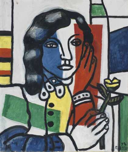 Fernand Léger, Young Girl Holding a Flower