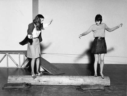 Fig.10 Installation view of the Robert Morris exhibition, Tate Gallery, 1971